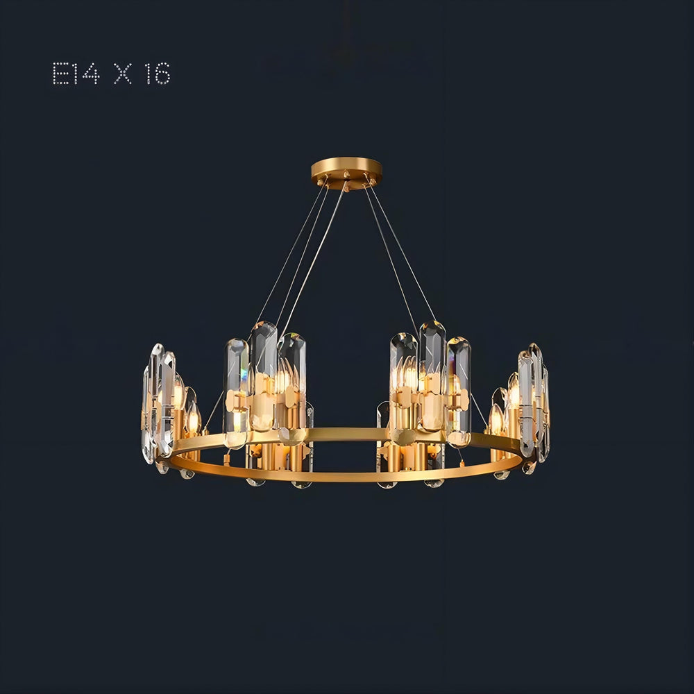 WALLACE Ring Chandelier by Lampadom - angle view