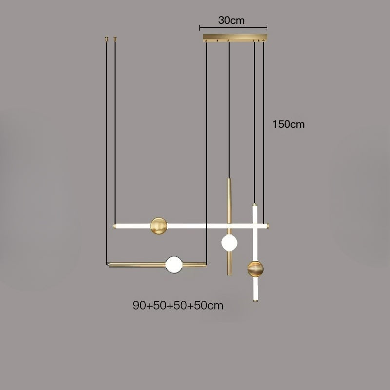 WAND COMBO Pendant by Lampadom - top view