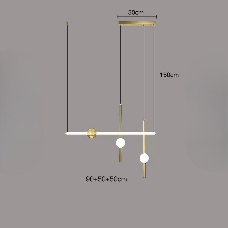 WAND COMBO Pendant by Lampadom - scale reference