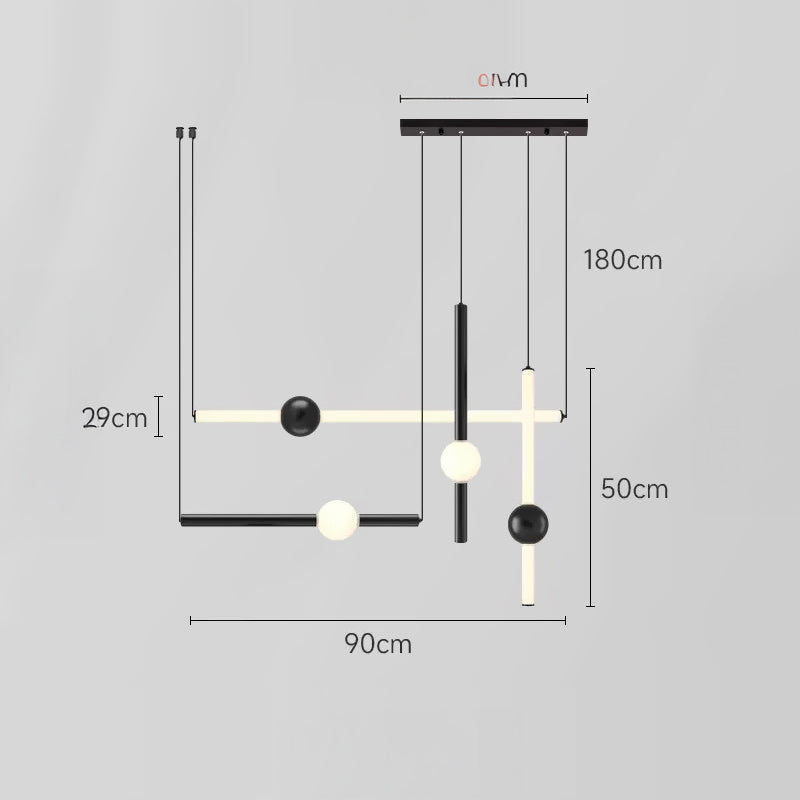 WAND COMBO Pendant by Lampadom - scale reference