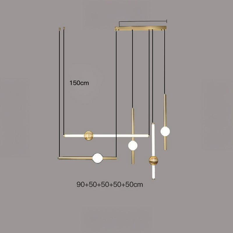 WAND COMBO Pendant by Lampadom - top view