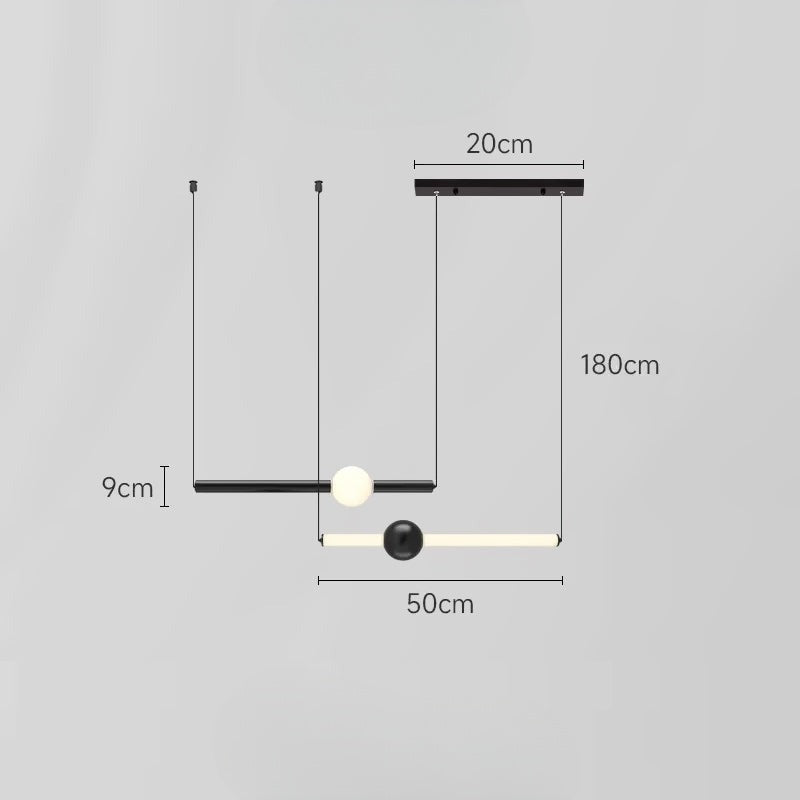 WAND HRZ Pendant by Lampadom - side view