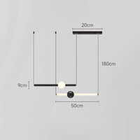 WAND HRZ Pendant by Lampadom - side view