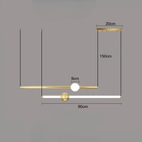 WAND HRZ Pendant by Lampadom - close-up