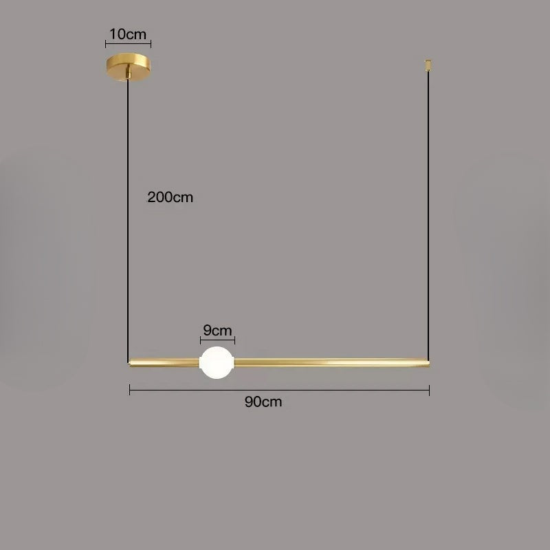WAND HRZ Pendant by Lampadom - scale reference