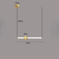 WAND HRZ Pendant by Lampadom - side view