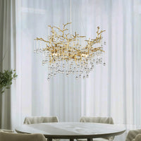 WATERDROPS Chandelier Chandelier in Crystal by Lampadom - view 17