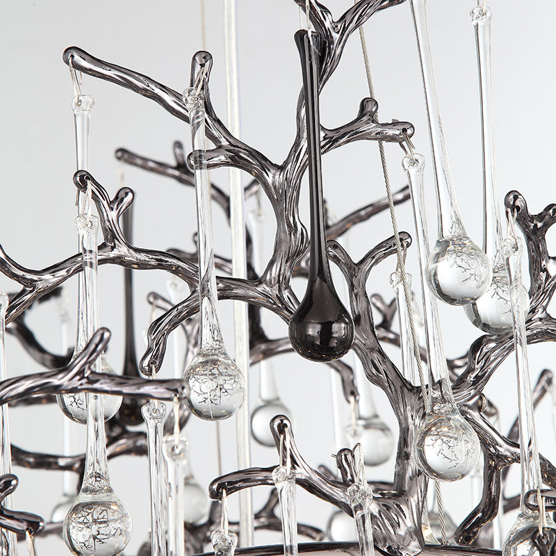 WATERDROPS Chandelier Chandelier in Crystal by Lampadom - view 17