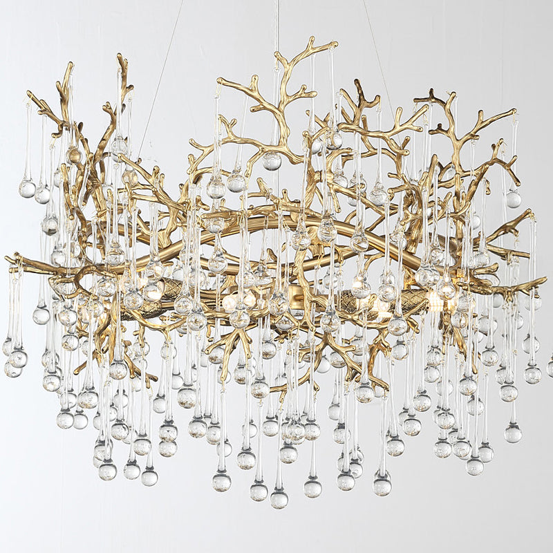 WATERDROPS Chandelier Chandelier in Crystal by Lampadom - view 17