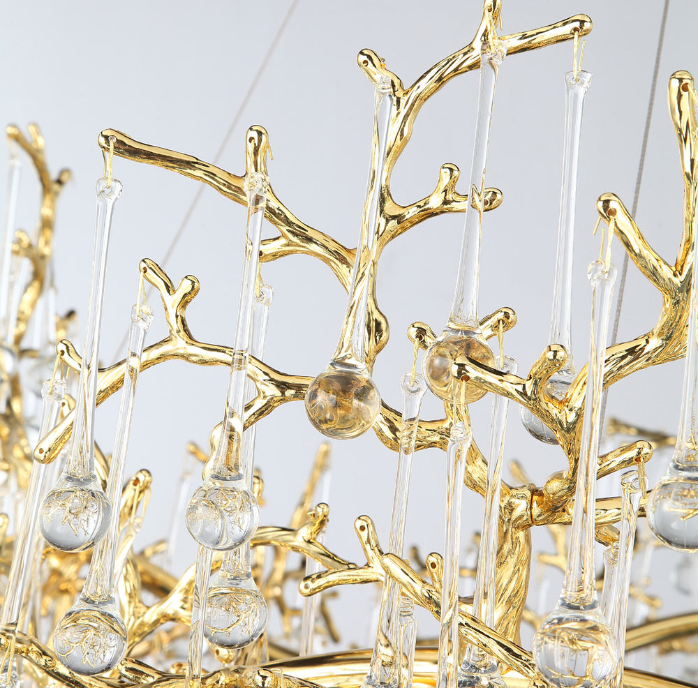 WATERDROPS Chandelier Chandelier in Crystal by Lampadom - view 17