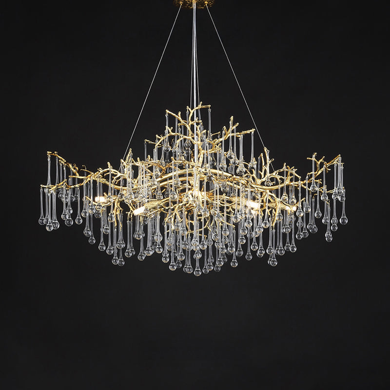 WATERDROPS WIDE Chandelier Chandelier in Crystal by Lampadom - view 15