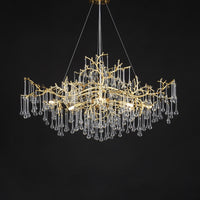 WATERDROPS WIDE Chandelier Chandelier in Crystal by Lampadom - view 15