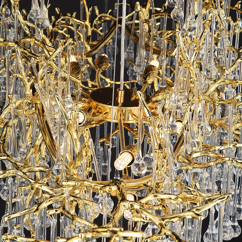 WATERDROPS WIDE Chandelier Chandelier in Crystal by Lampadom - view 15