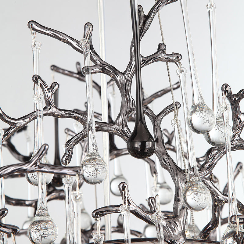 WATERDROPS WIDE Chandelier Chandelier in Crystal by Lampadom - view 15