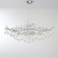 WATERDROPS WIDE Chandelier Chandelier in Crystal by Lampadom - view 15