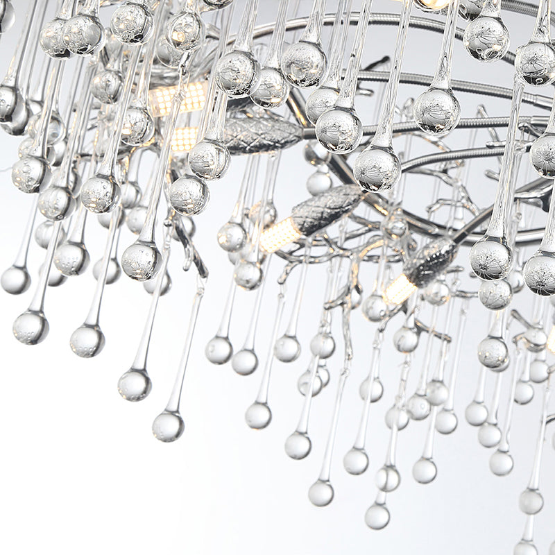 WATERDROPS WIDE Chandelier Chandelier in Crystal by Lampadom - view 15