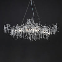 WATERDROPS WIDE Chandelier Chandelier in Crystal by Lampadom - view 15