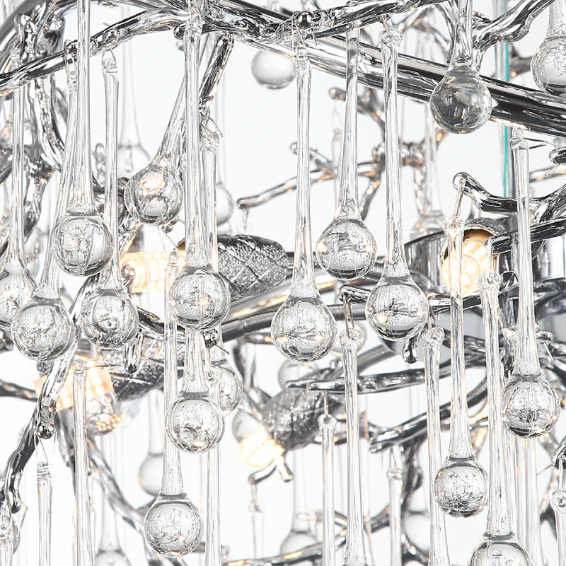 WATERDROPS WIDE Chandelier Chandelier in Crystal by Lampadom - view 15