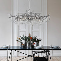 WATERDROPS WIDE Chandelier Chandelier in Crystal by Lampadom - view 15