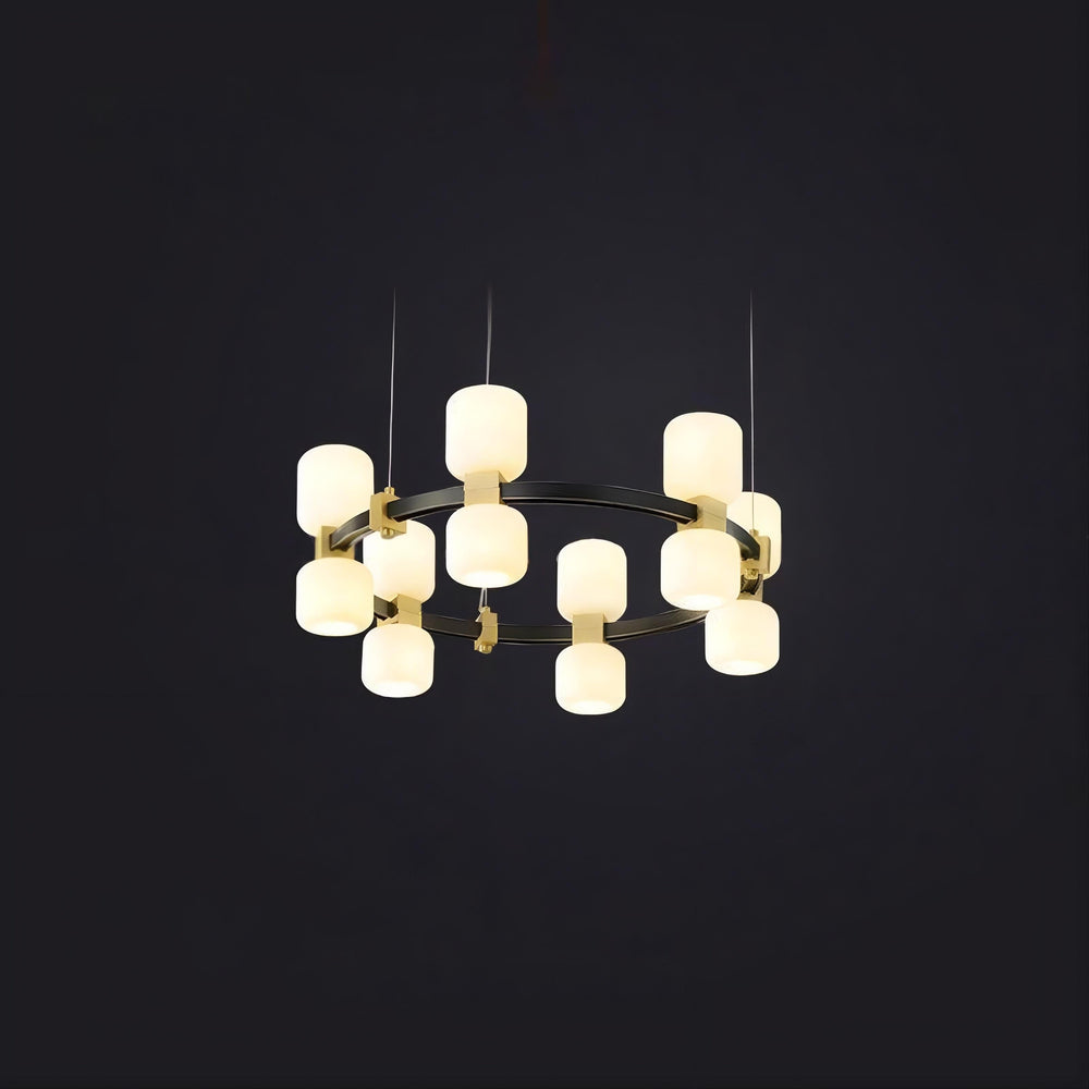 WENDEL Ring Chandelier by Lampadom - side view