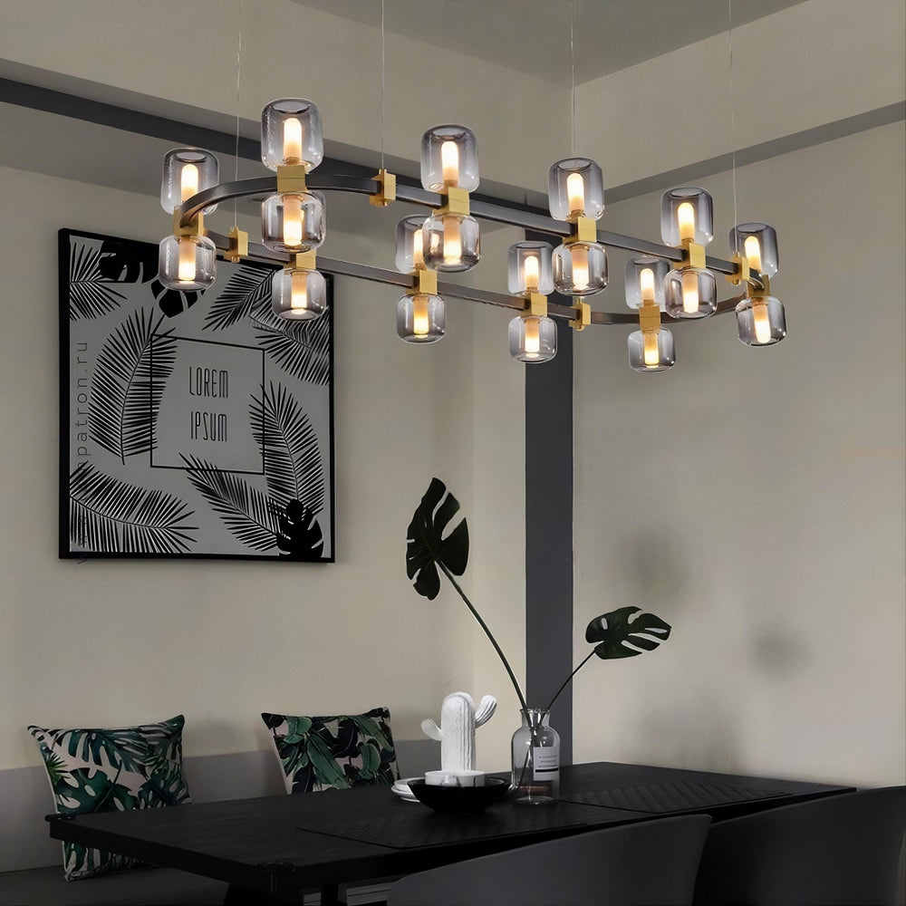 WENDEL Ring Chandelier by Lampadom - side view