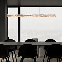 WILNER Linear Chandelier by Lampadom - scale reference