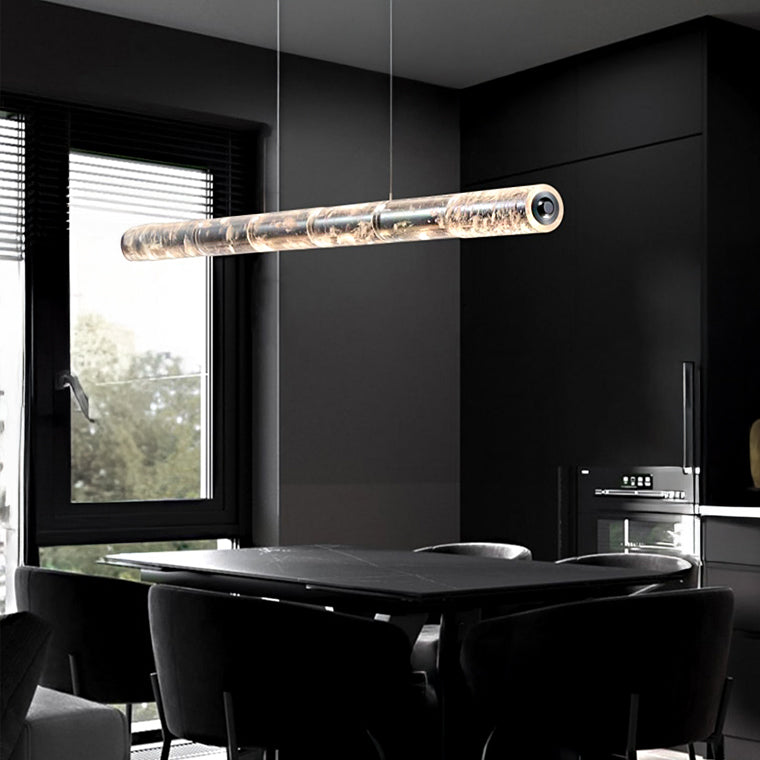 WILNER Linear Chandelier by Lampadom - close-up