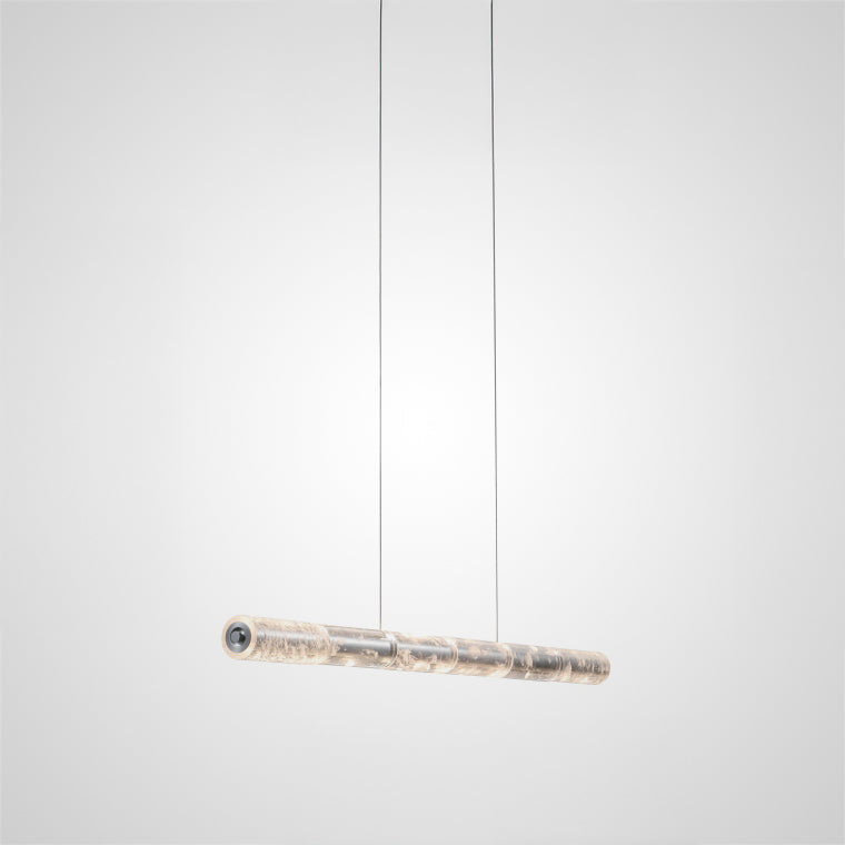 WILNER Linear Chandelier by Lampadom - side view