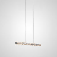 WILNER Linear Chandelier by Lampadom - side view