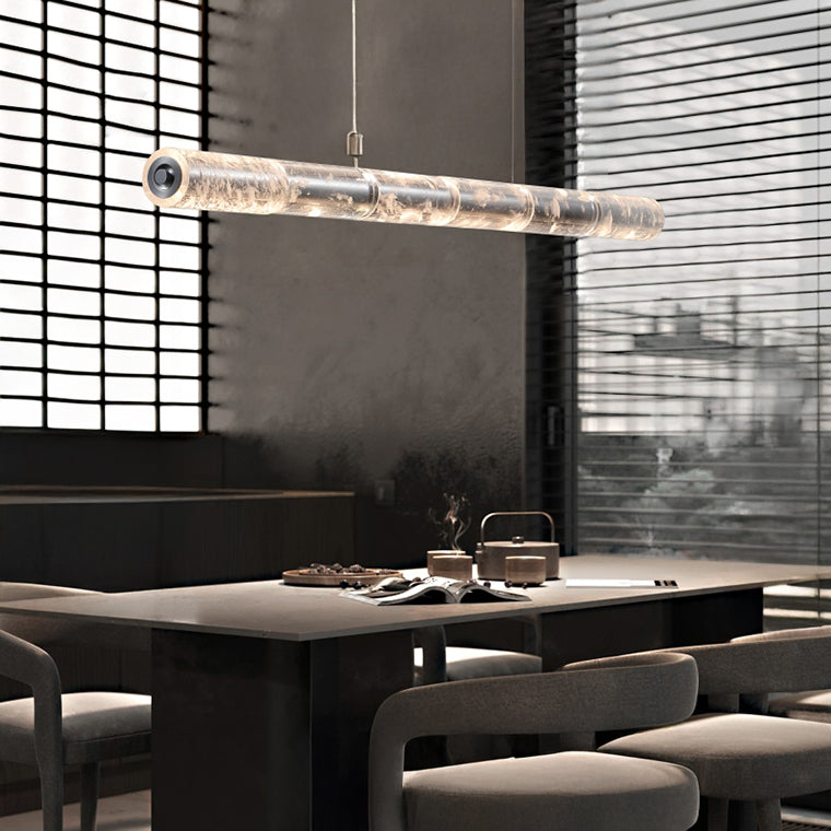 WILNER Linear Chandelier by Lampadom - detail view