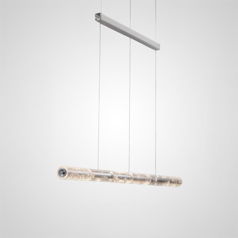 WILNER Linear Chandelier by Lampadom - angle view
