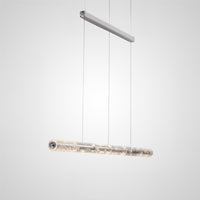 WILNER Linear Chandelier by Lampadom - angle view