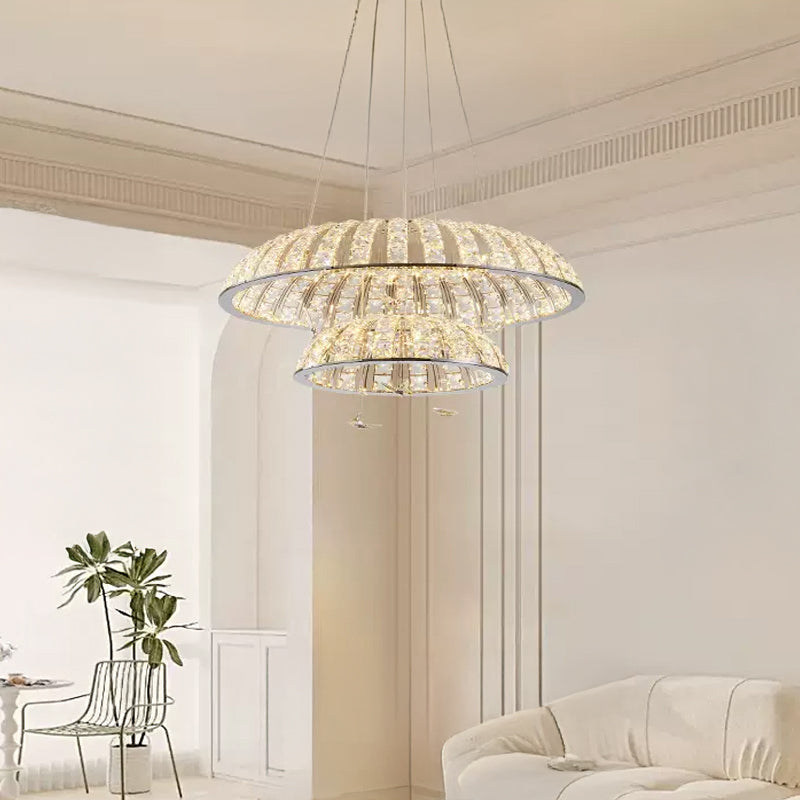 WITOLD Ring Chandelier by Lampadom - side view