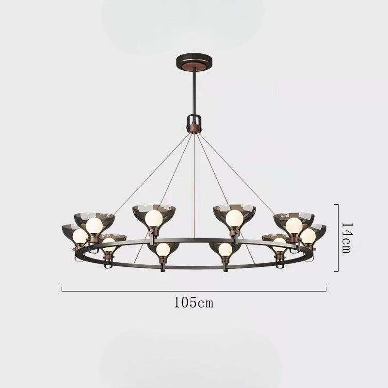 WOLFGANG Ring Chandelier by Lampadom - scale reference