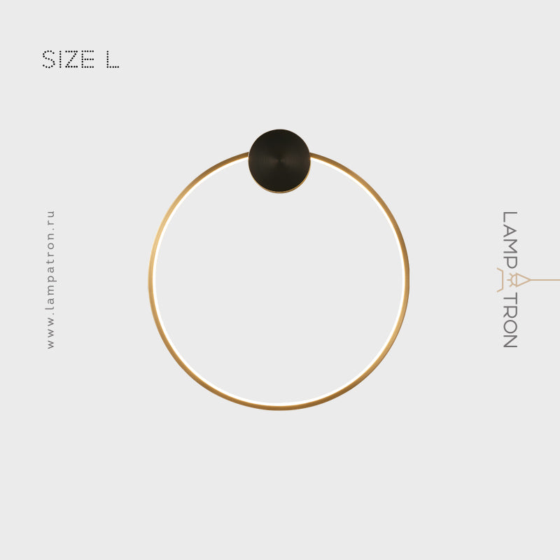WOLKE Wall Light by Lampadom - scale reference