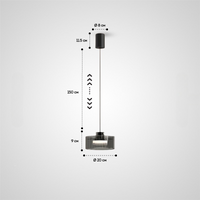 WOLTER Pendant by Lampadom - side view