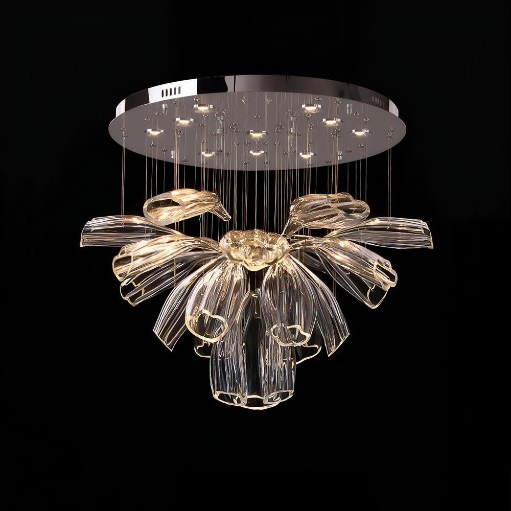 ZANDER Chandelier by Lampadom - side view