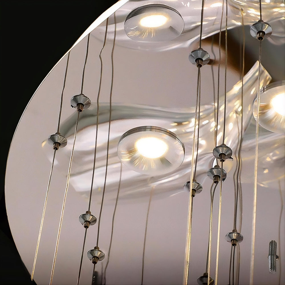ZANDER Chandelier by Lampadom - angle view
