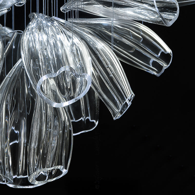 ZANDER Chandelier by Lampadom - side view