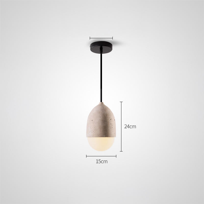 ZHEL STONE Pendant by Lampadom - side view