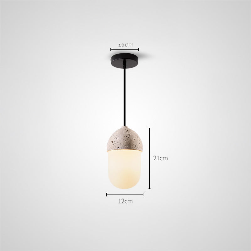 ZHEL STONE Pendant by Lampadom - angle view