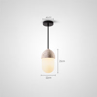 ZHEL STONE Pendant by Lampadom - angle view