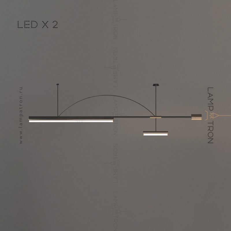 ZODIAC ARCH Linear Chandelier