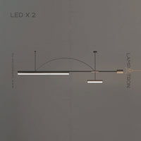 ZODIAC ARCH Linear Chandelier