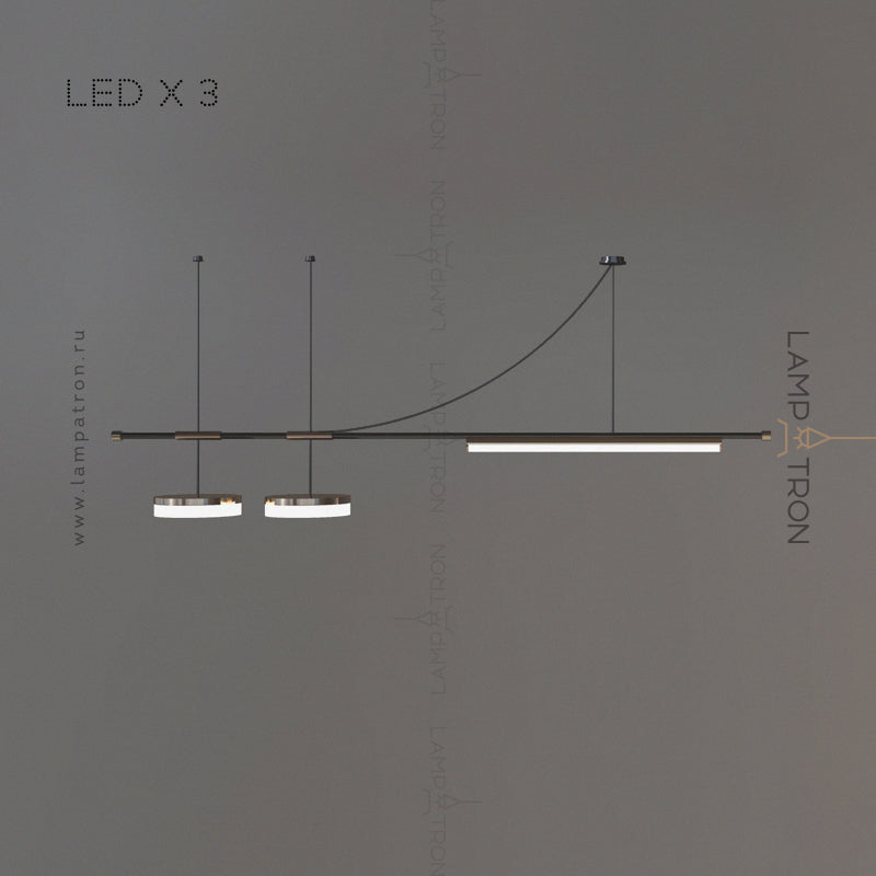 ZODIAC ARCH Linear Chandelier