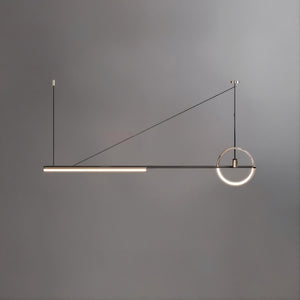 ZODIAC Linear Chandelier by Lampadom