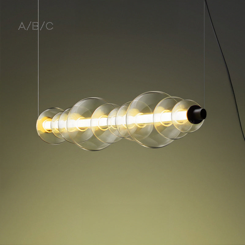 ZOOM Linear Chandelier by Lampadom - scale reference