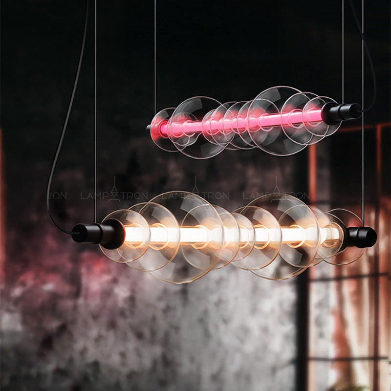 ZOOM Linear Chandelier by Lampadom - detail view