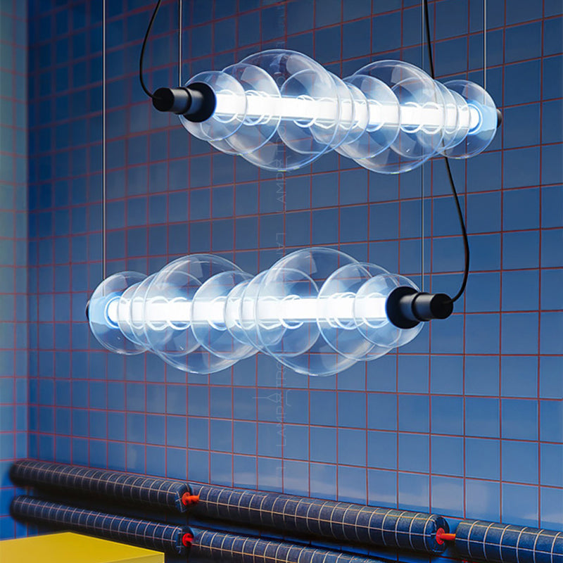 ZOOM Linear Chandelier by Lampadom - close-up