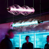 ZOOM Linear Chandelier by Lampadom - side view